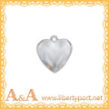 Heart shape acrylic beads, glass beads for decoration